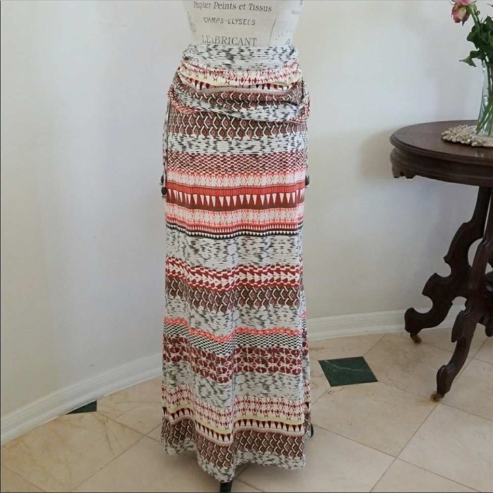 Athlete Taza Brahma fold over maxi skirt Size M